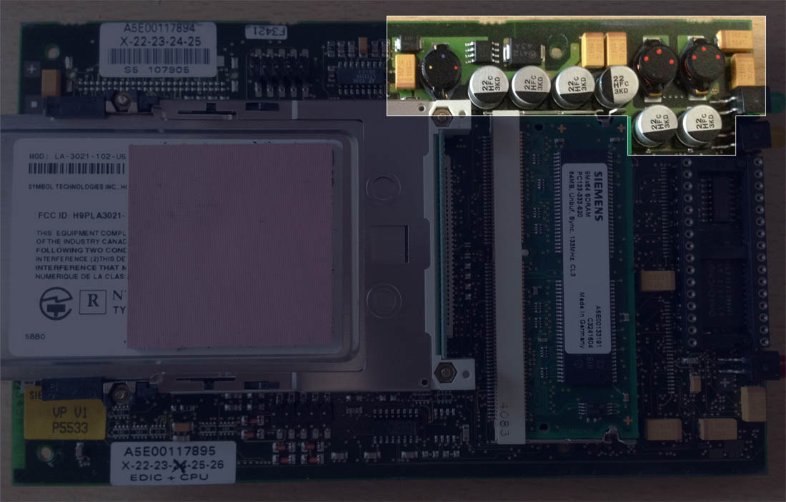 Детальный вид платы БП BMW EDIC