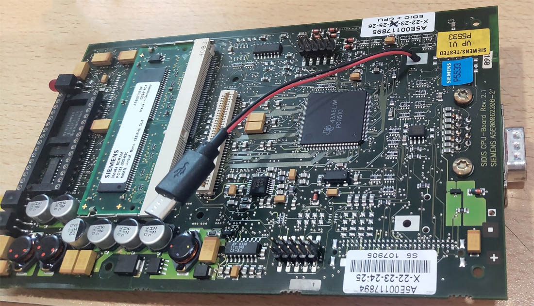 Завершённая разводка питания на обратной стороне платы EDIC