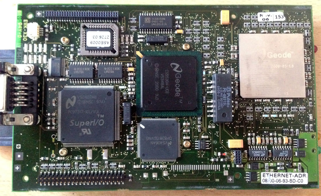 Извлечение передней интерфейсной платы BMW EDIC